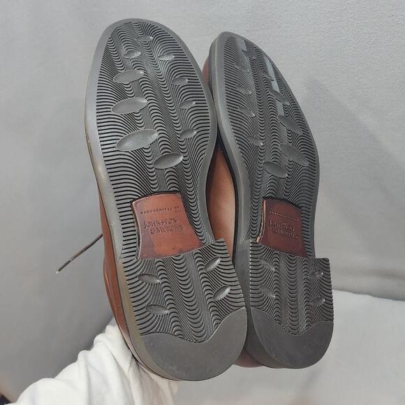 Johnston & Murphy Larken Saddle Brown Leather Shoe Size 11 1/2 M - Picture 6 of 8